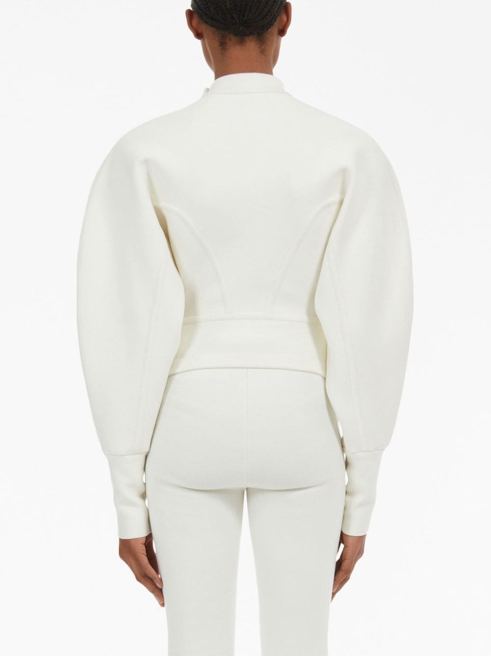 asymmetric knitted jacket - 4