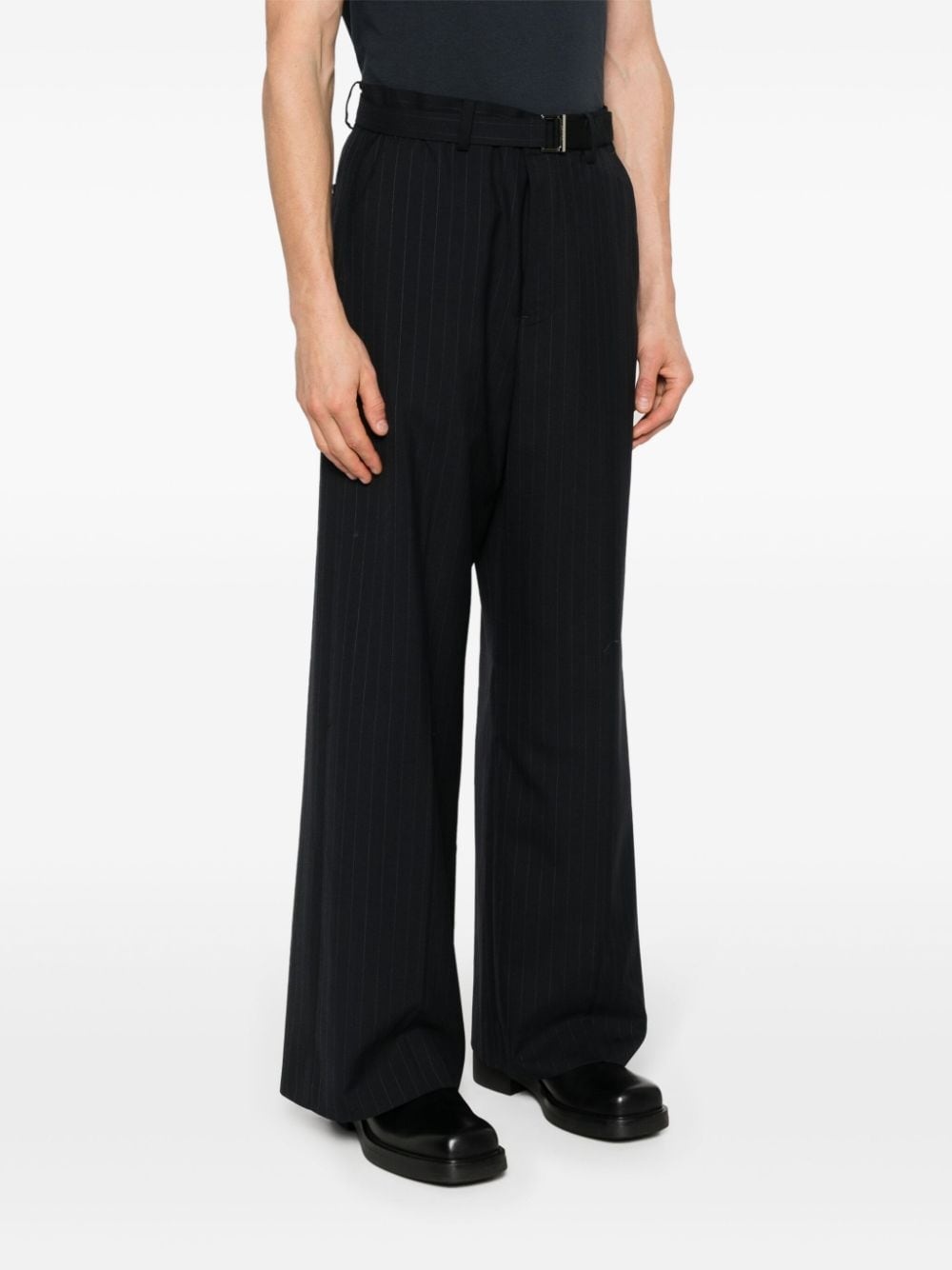 pinstripe-pattern trousers - 3