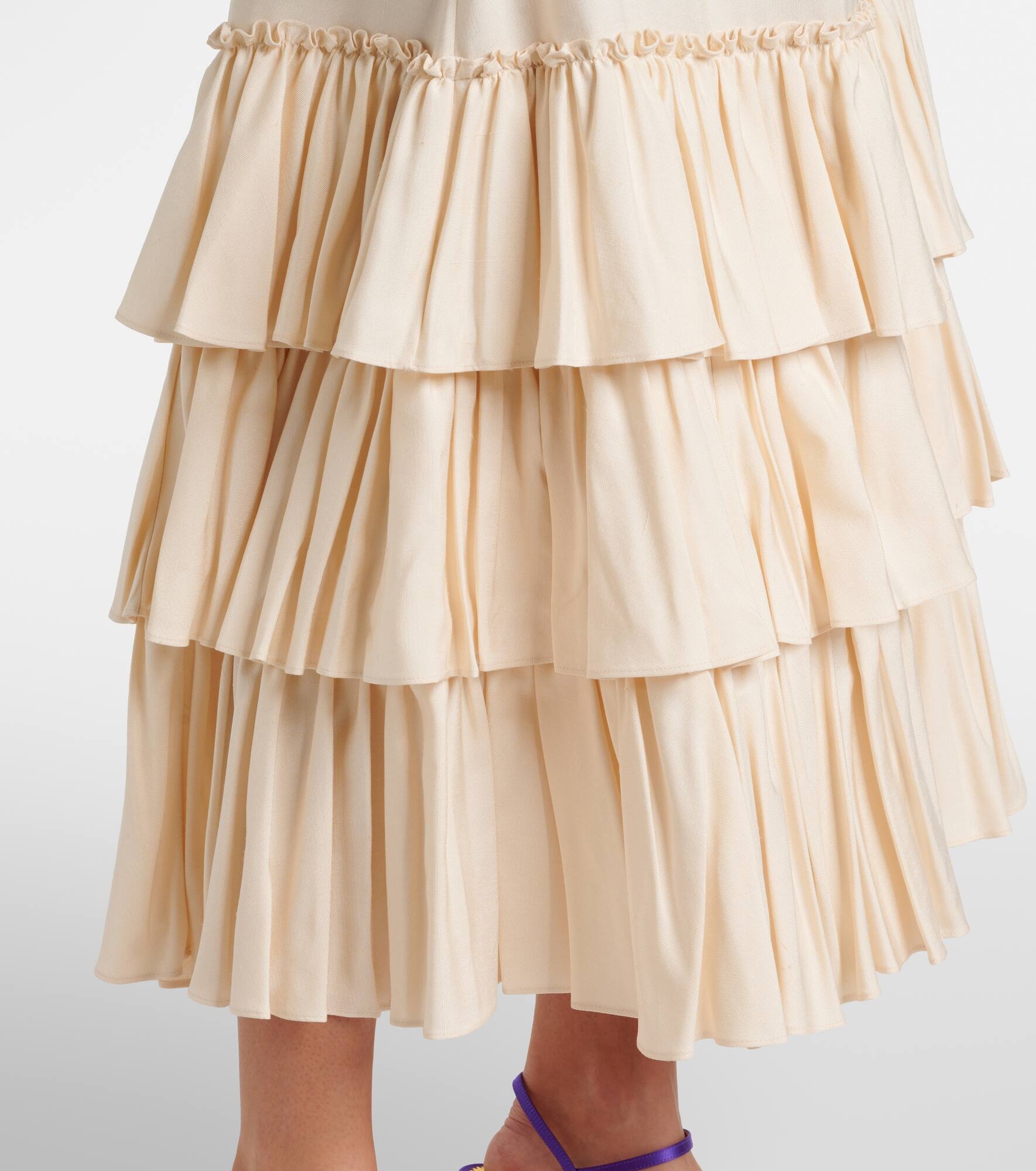 Silk maxi skirt - 5