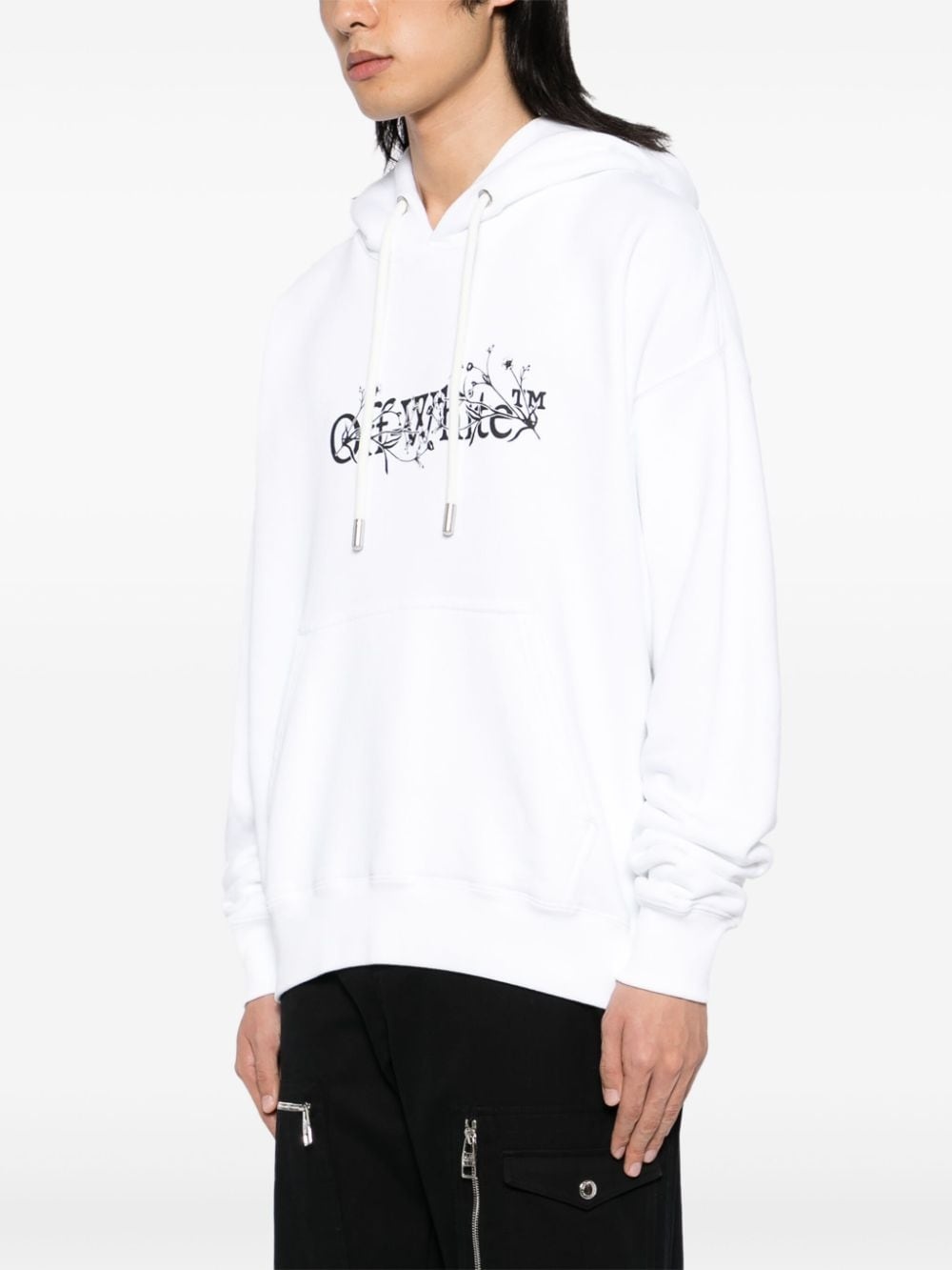 Off-White Bookish flower skate hoodie | REVERSIBLE