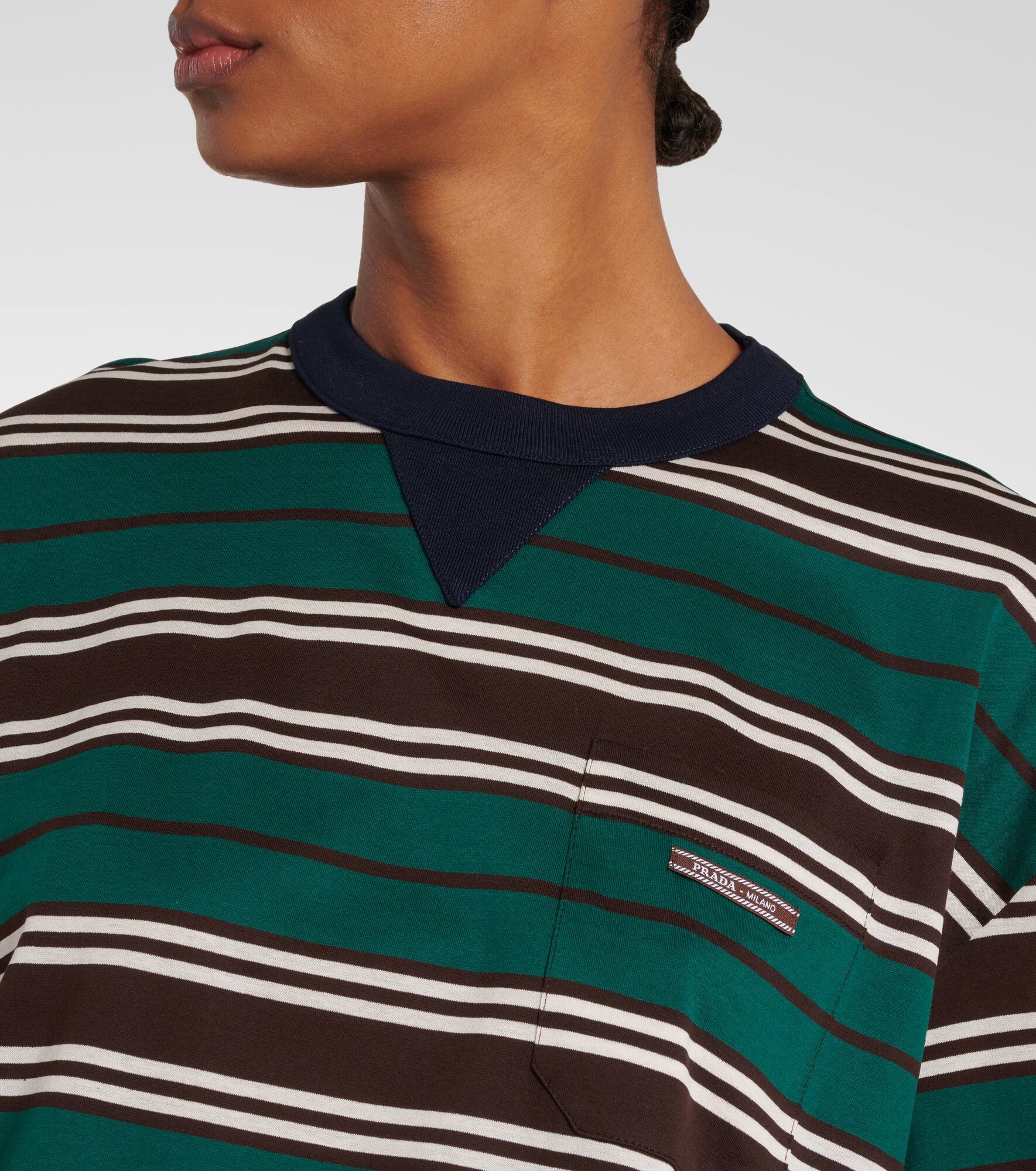 Striped cotton jersey T-shirt - 5