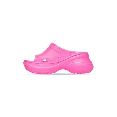 BALENCIAGA Women's Pool Crocs™ Slide Sandal in Pink outlook