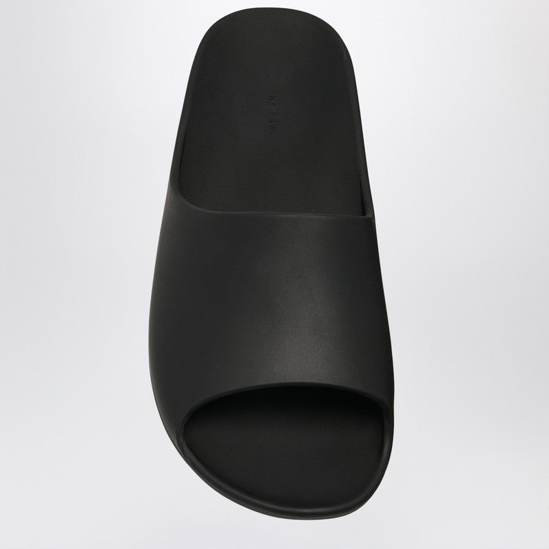 The Row Black Ama rubber slide sandal - 1