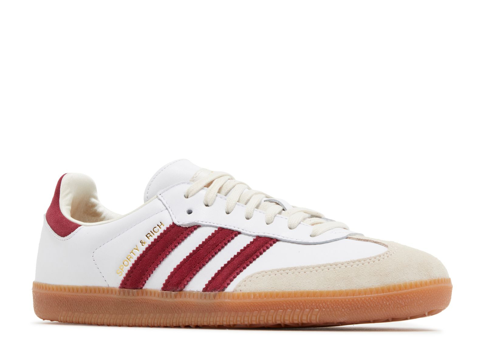 SPORTY & RICH X SAMBA OG 'WHITE CORE BURGUNDY' - 2