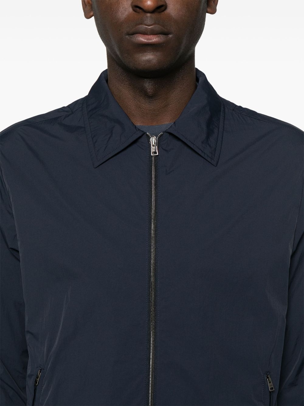 classic-collar shirt jacket - 5