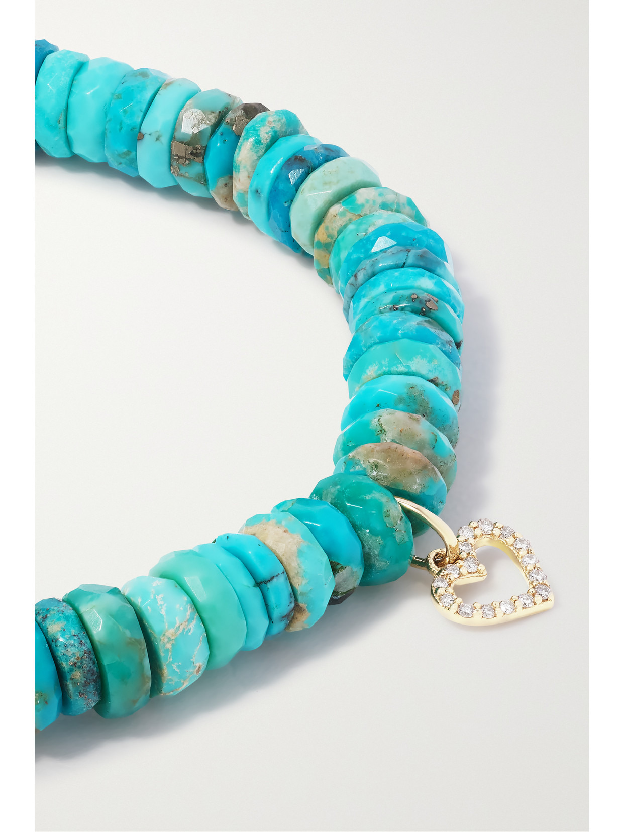 Arizona Small 14-karat Gold, Turquoise And Diamond Bracelet - 4