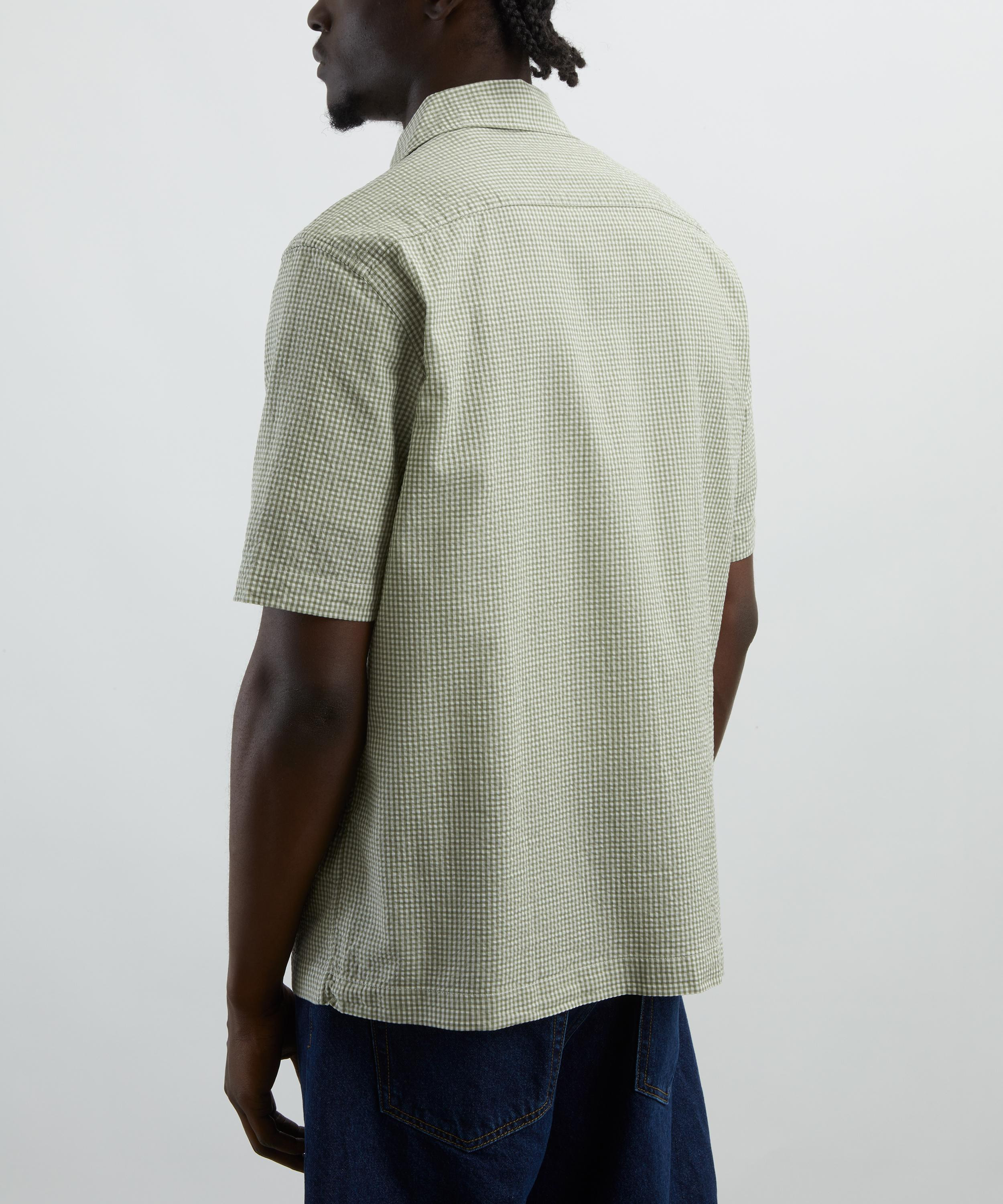 Microgingham Seersucker Shirt - 4