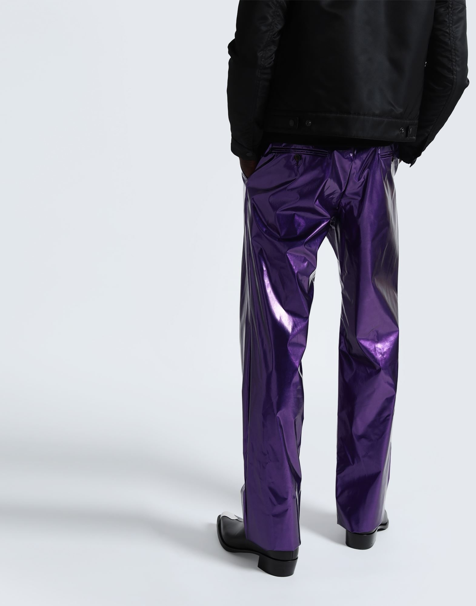 Purple Men's Casual Pants - 3