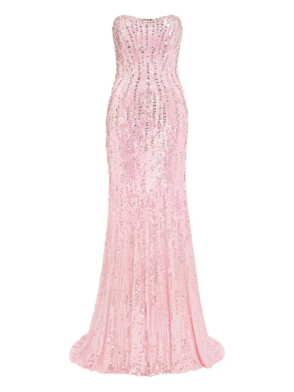 sequin-embellished gown - 1