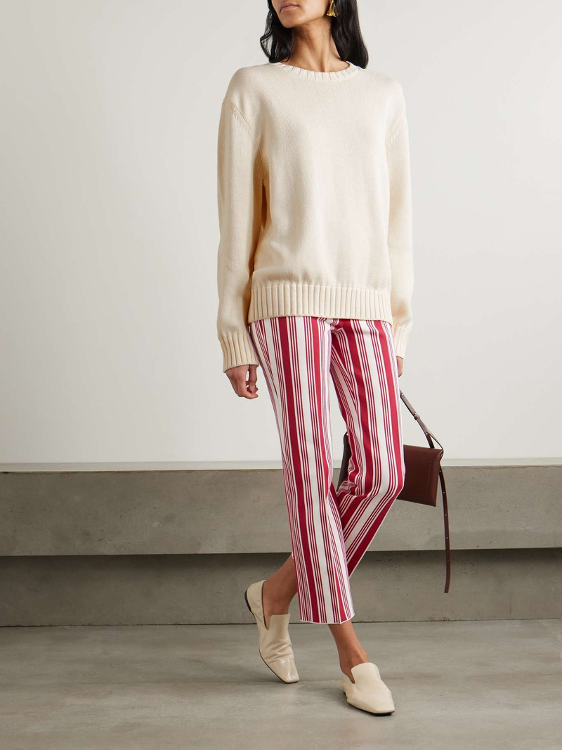 HIGH SPORT Jordan cotton sweater Ivory outlook