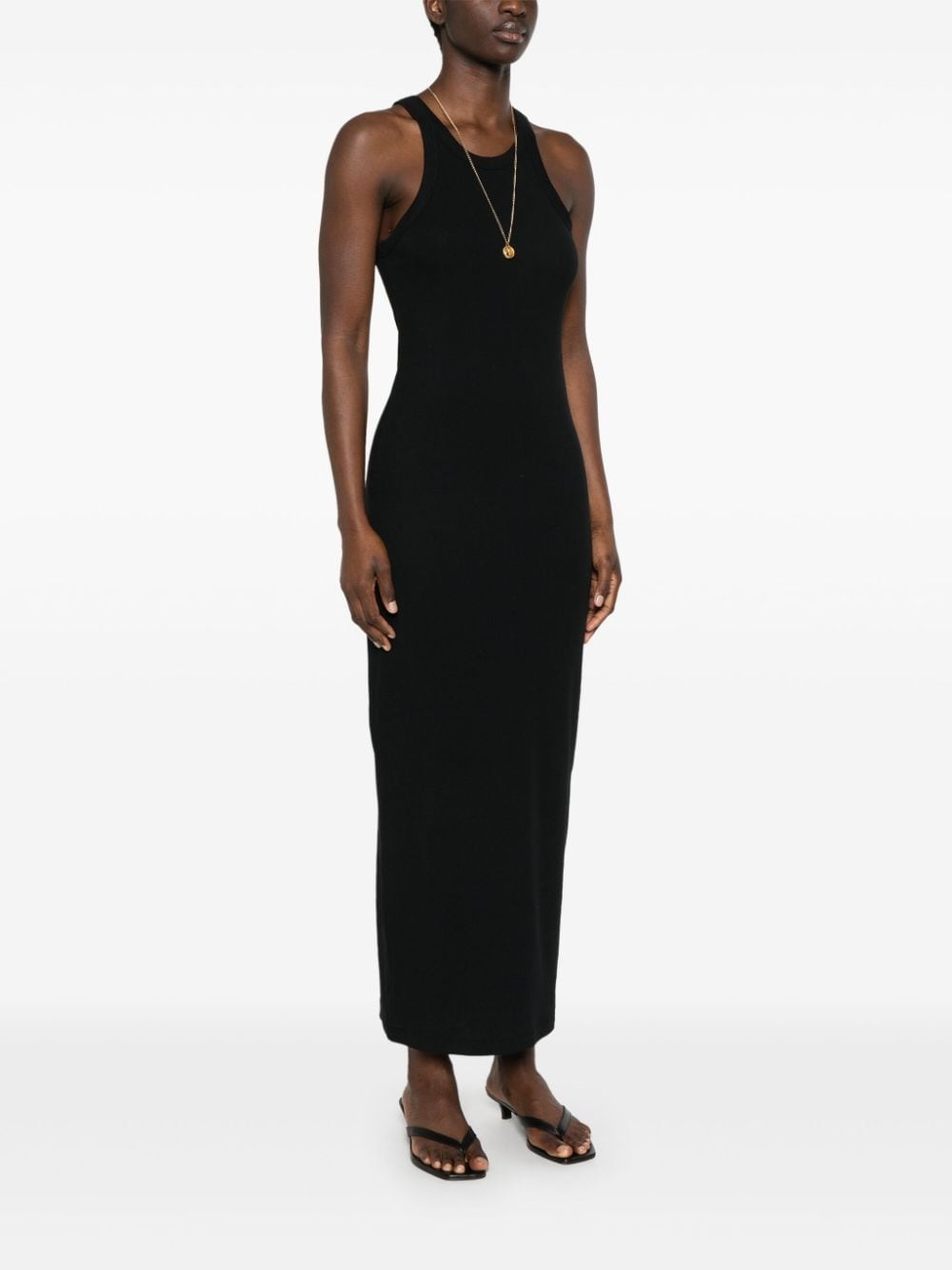 sleeveless organic cotton maxi dress - 3