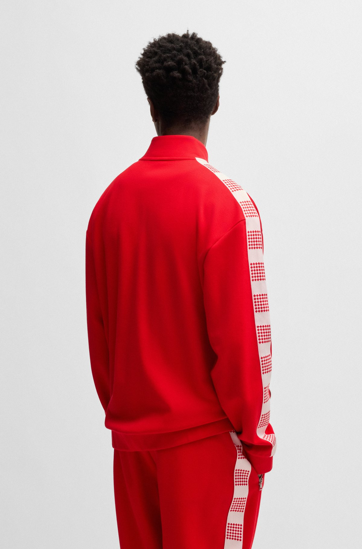 SWEATSHIRT WITH CHECKED TAPE - 5