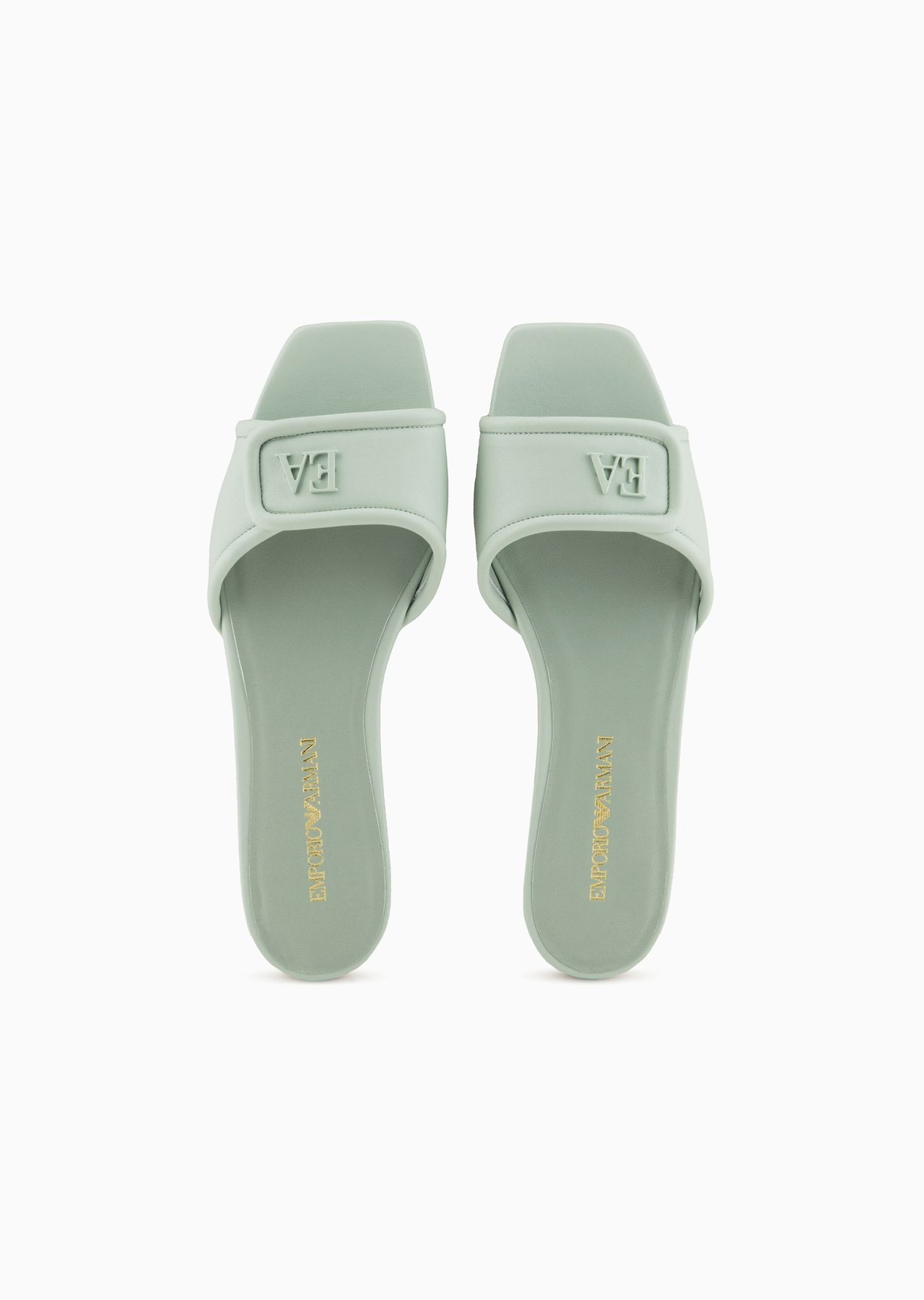 Nappa-leather sandals with EA logo - 3