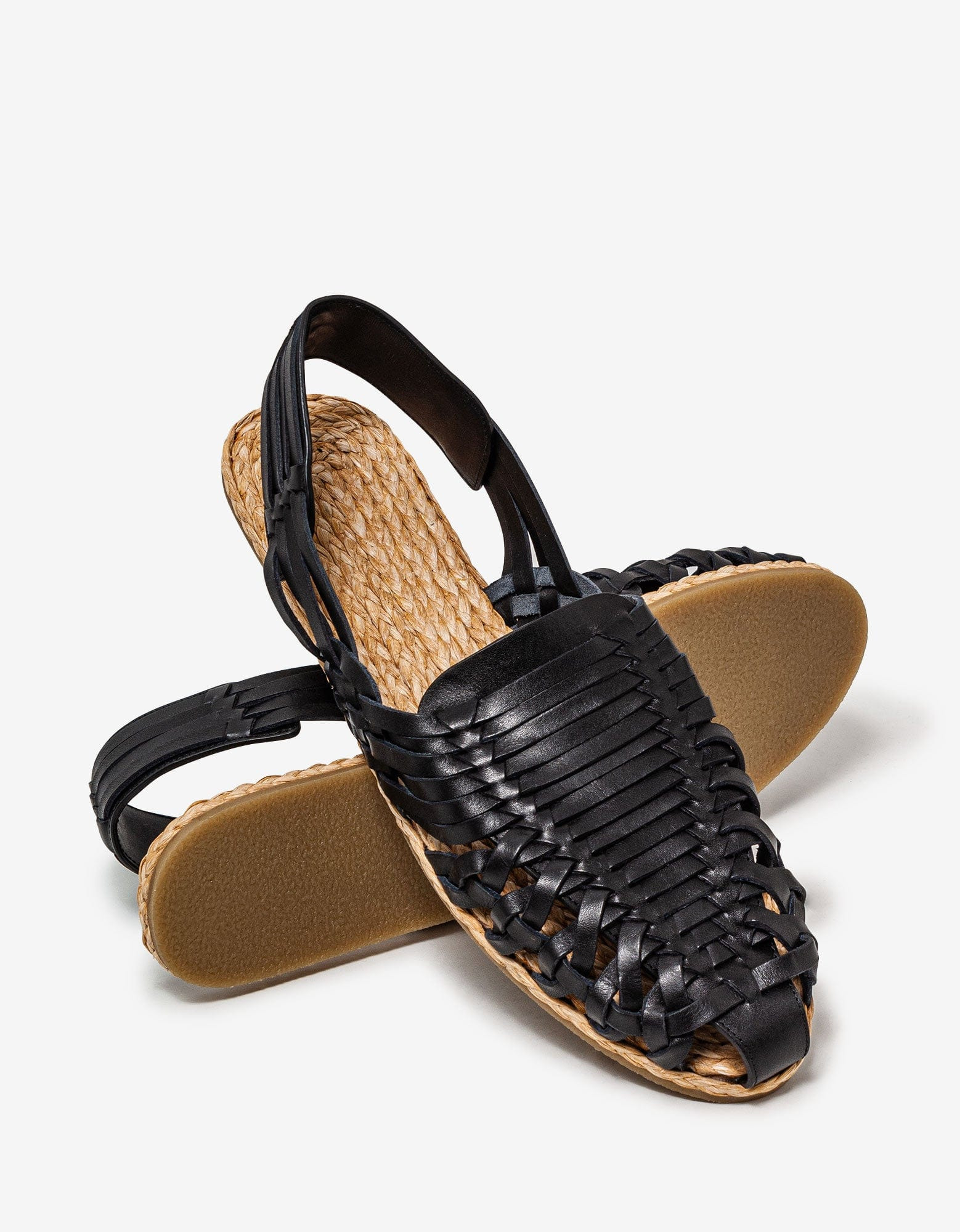 Saint Laurent Black Sidi Leather Sandals - 6