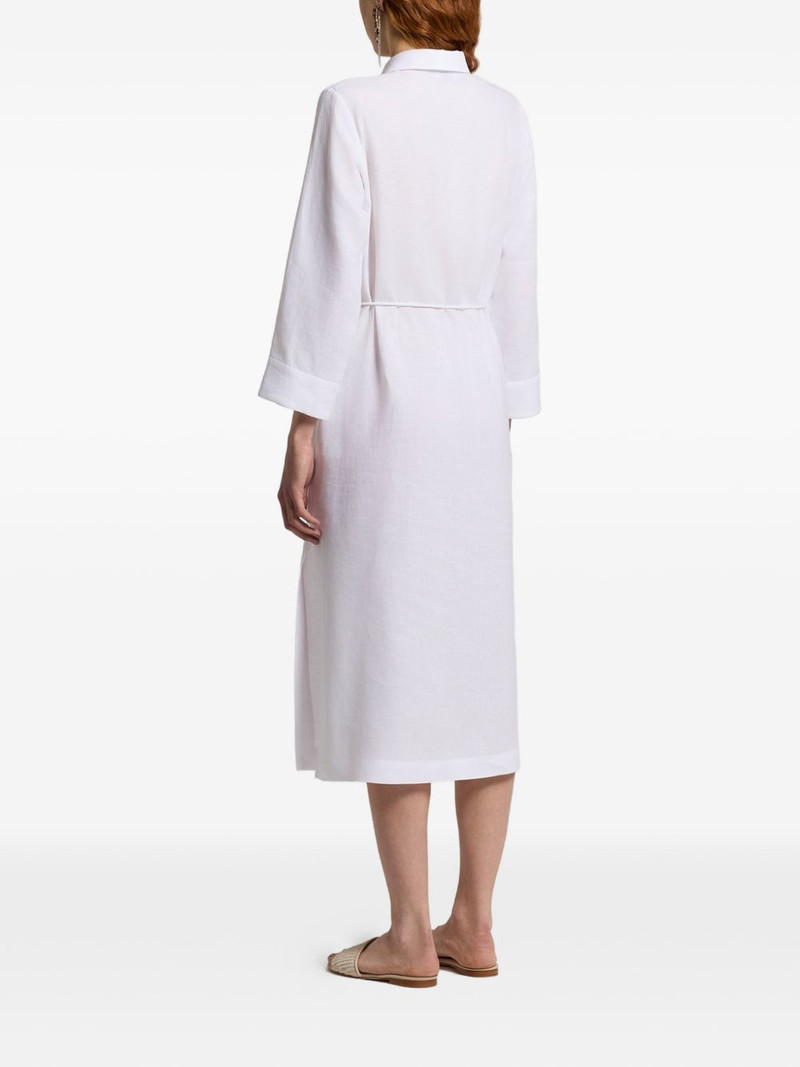 V-neck tie-detail midi dress 3