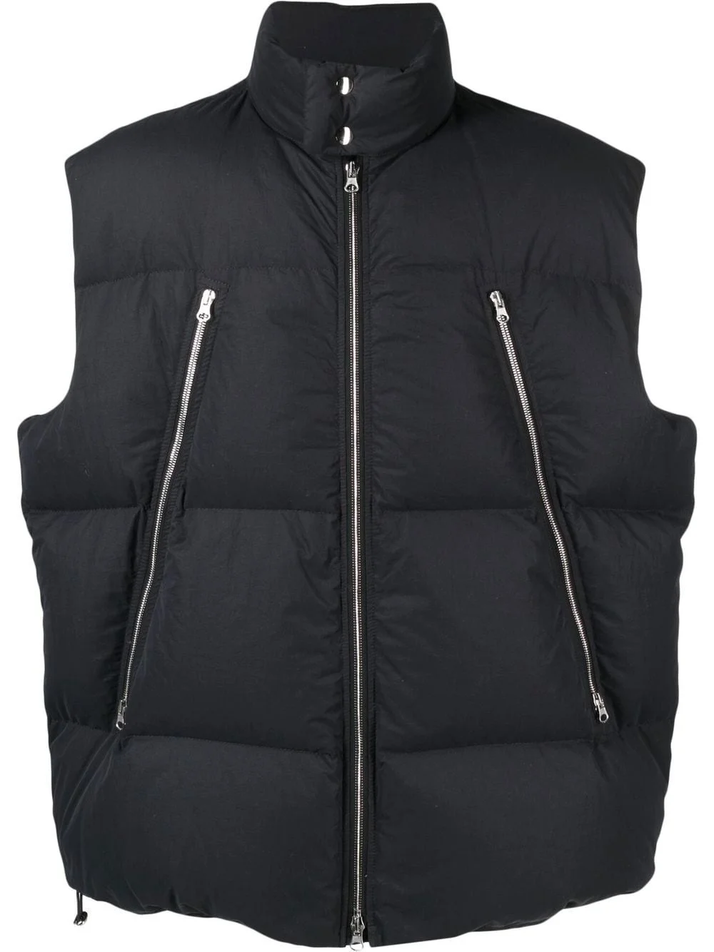 high-neck padded gilet - 1