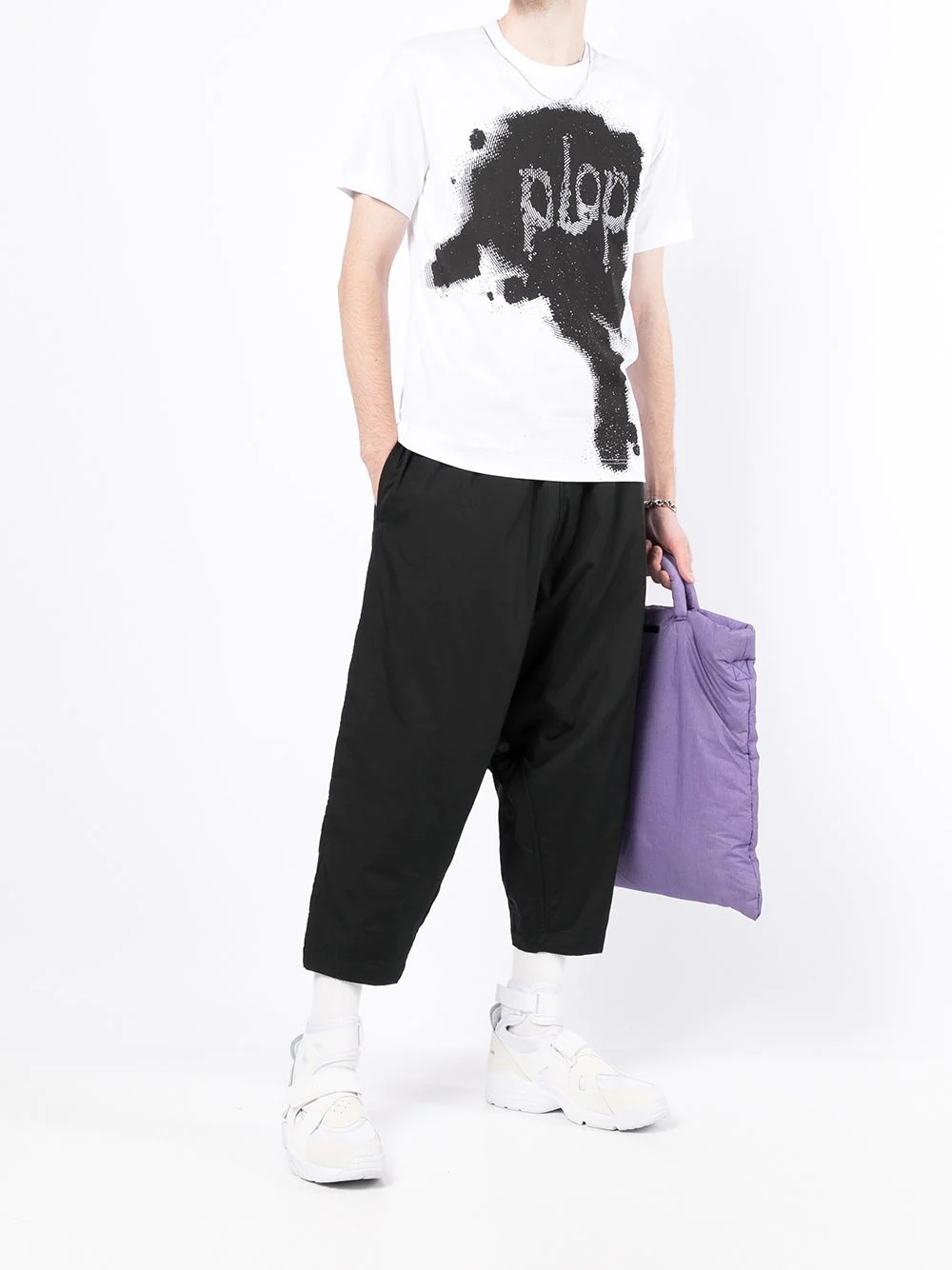 cropped track trousers - 2