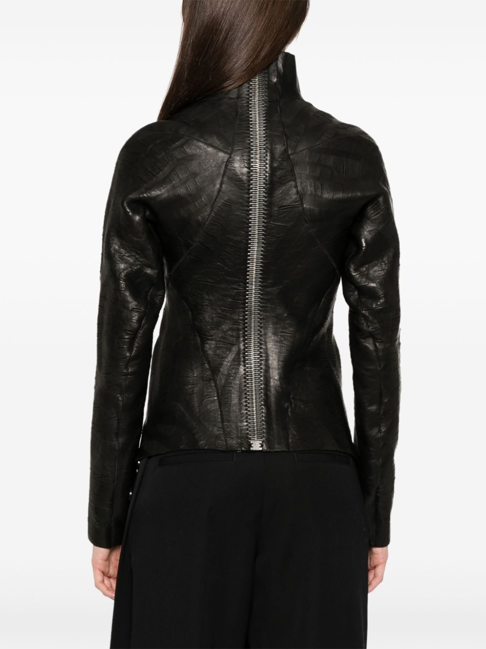 metallic-detail jacket - 4
