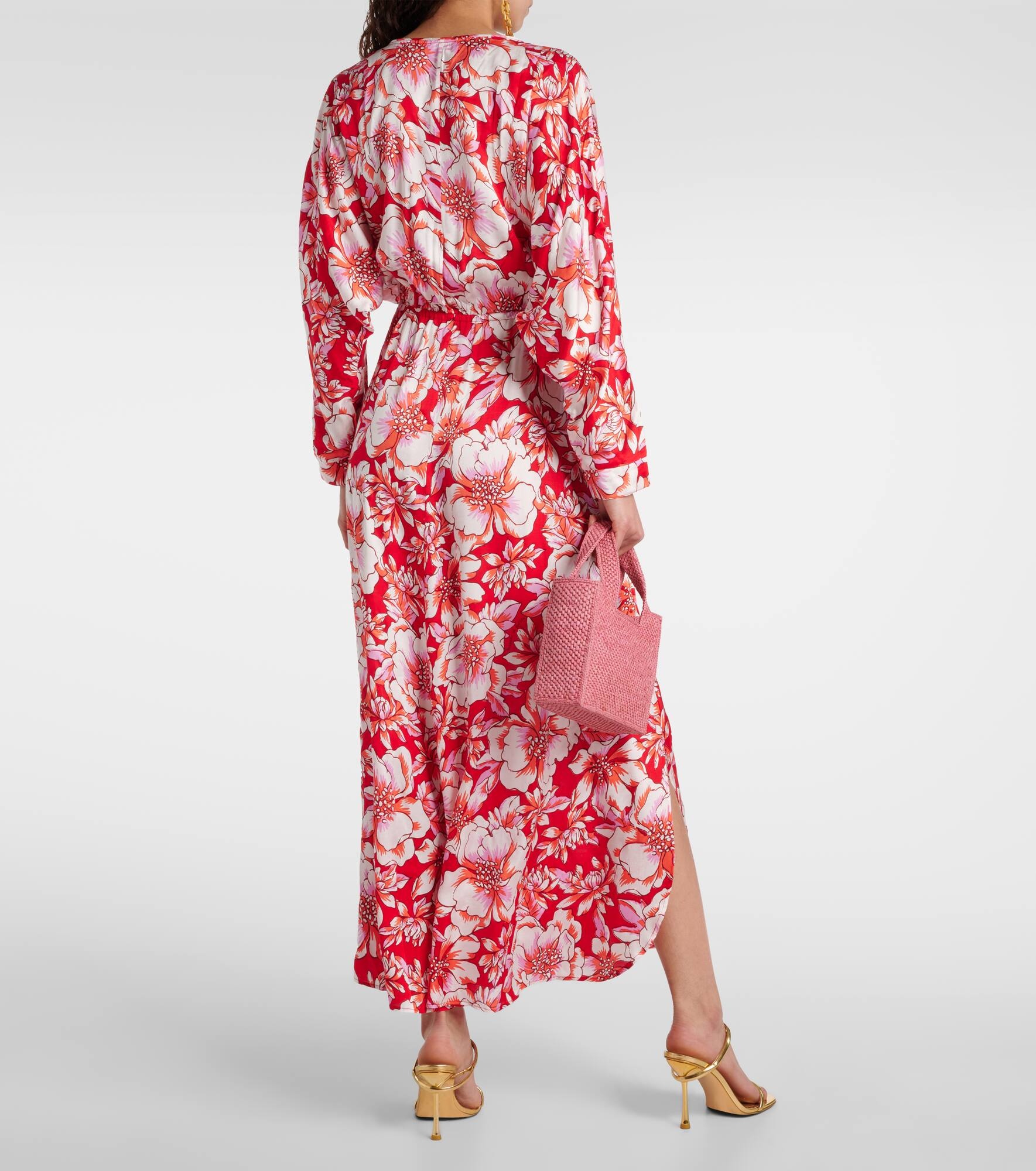 Ilona gathered floral midi dress - 3