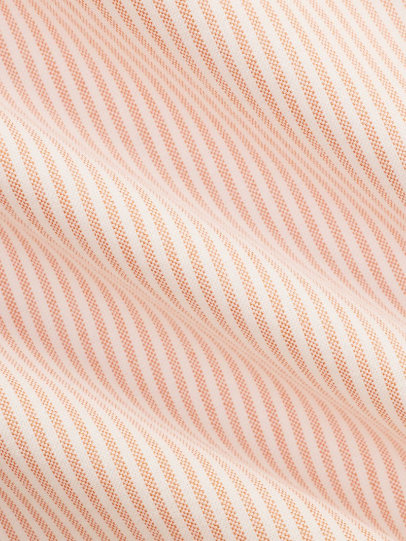 logo-embroidered striped oxford shirt 5