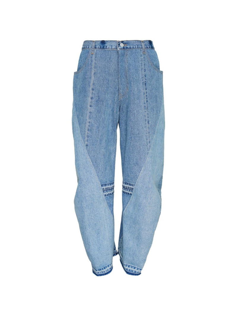 panelled-design jeans 1