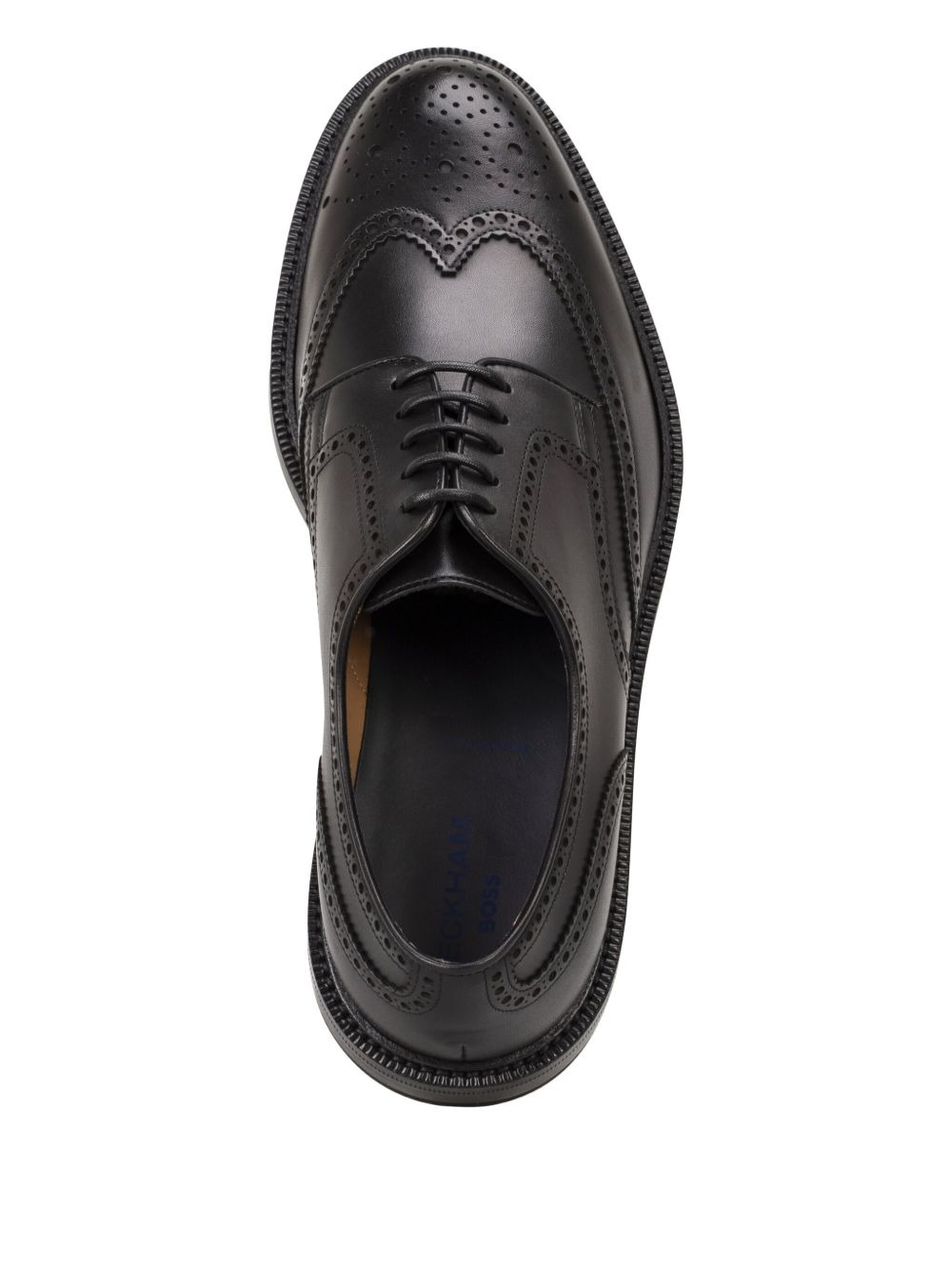perforated-wingtip Oxford shoes - 3