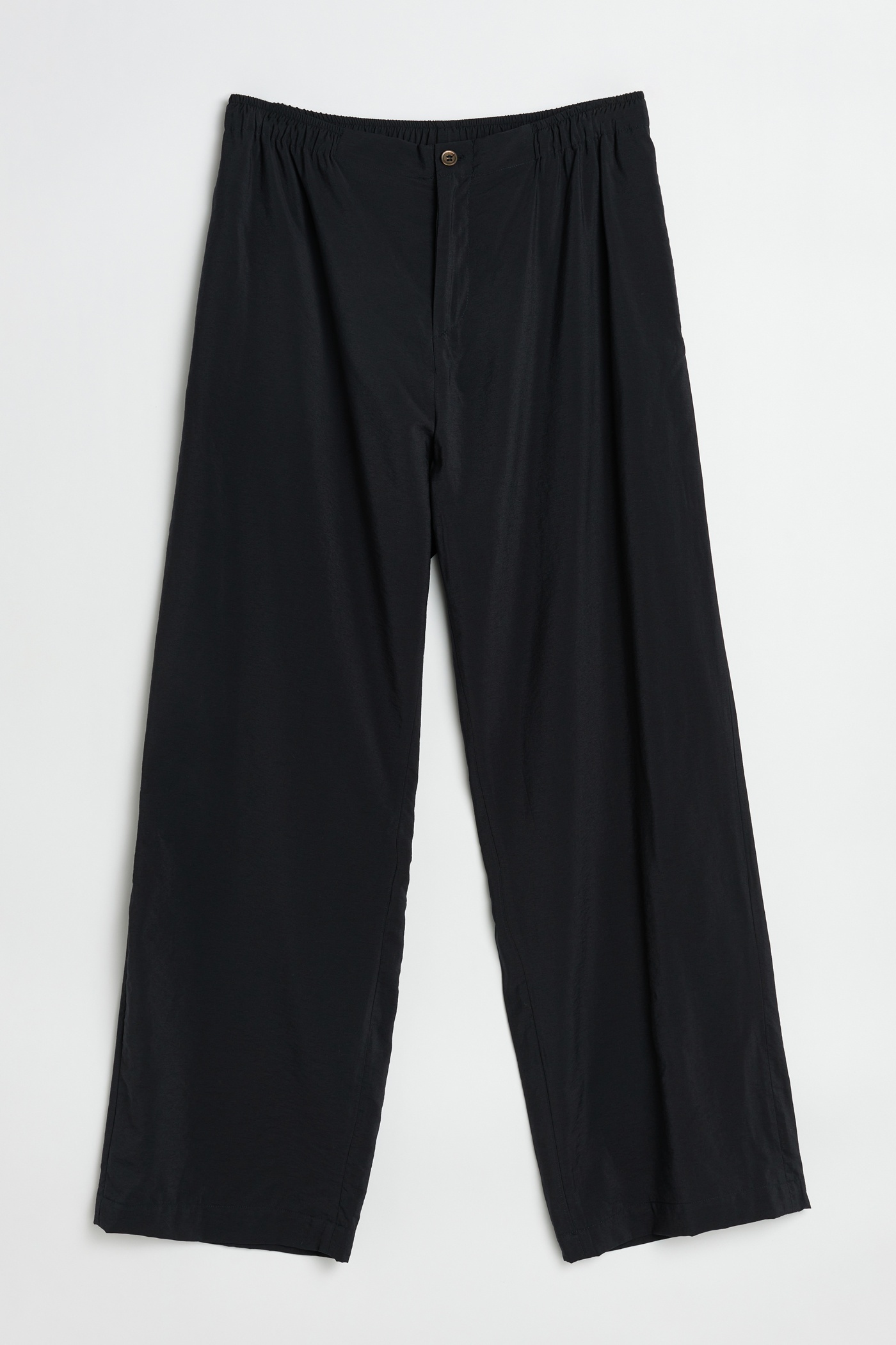 Luft Trousers Black Liquid Viscose - 1