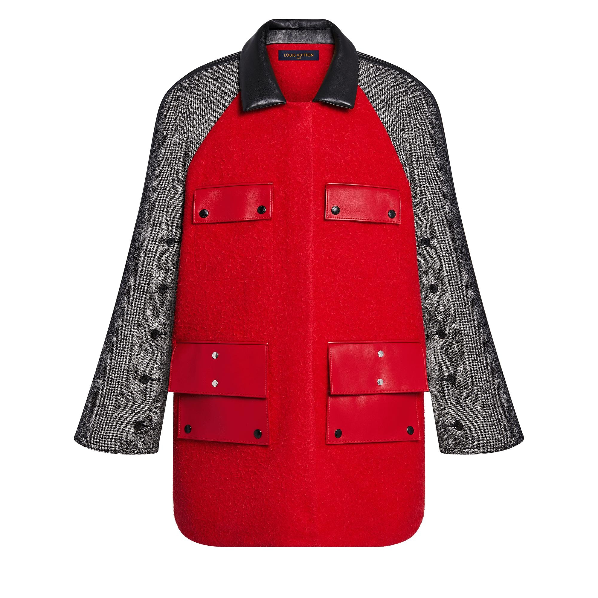 Open Sleeve Contrast Coat - 1