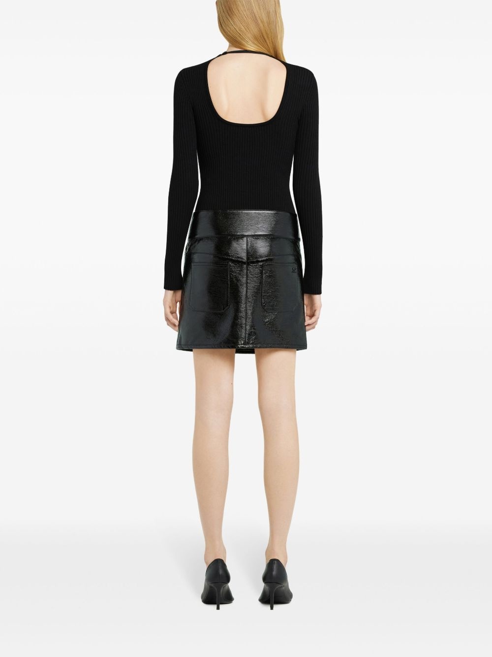 belted mini skirt - 4
