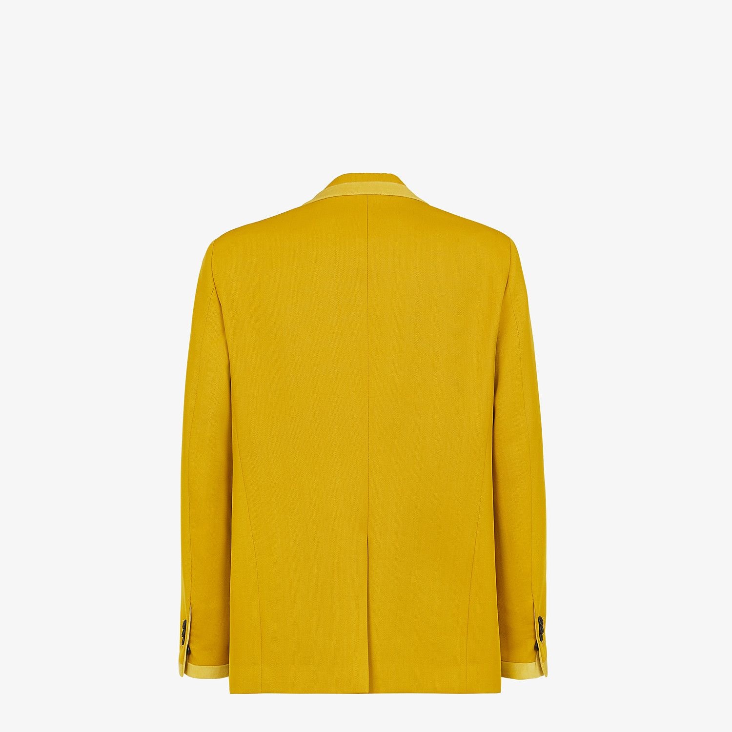 Yellow wool blazer - 2