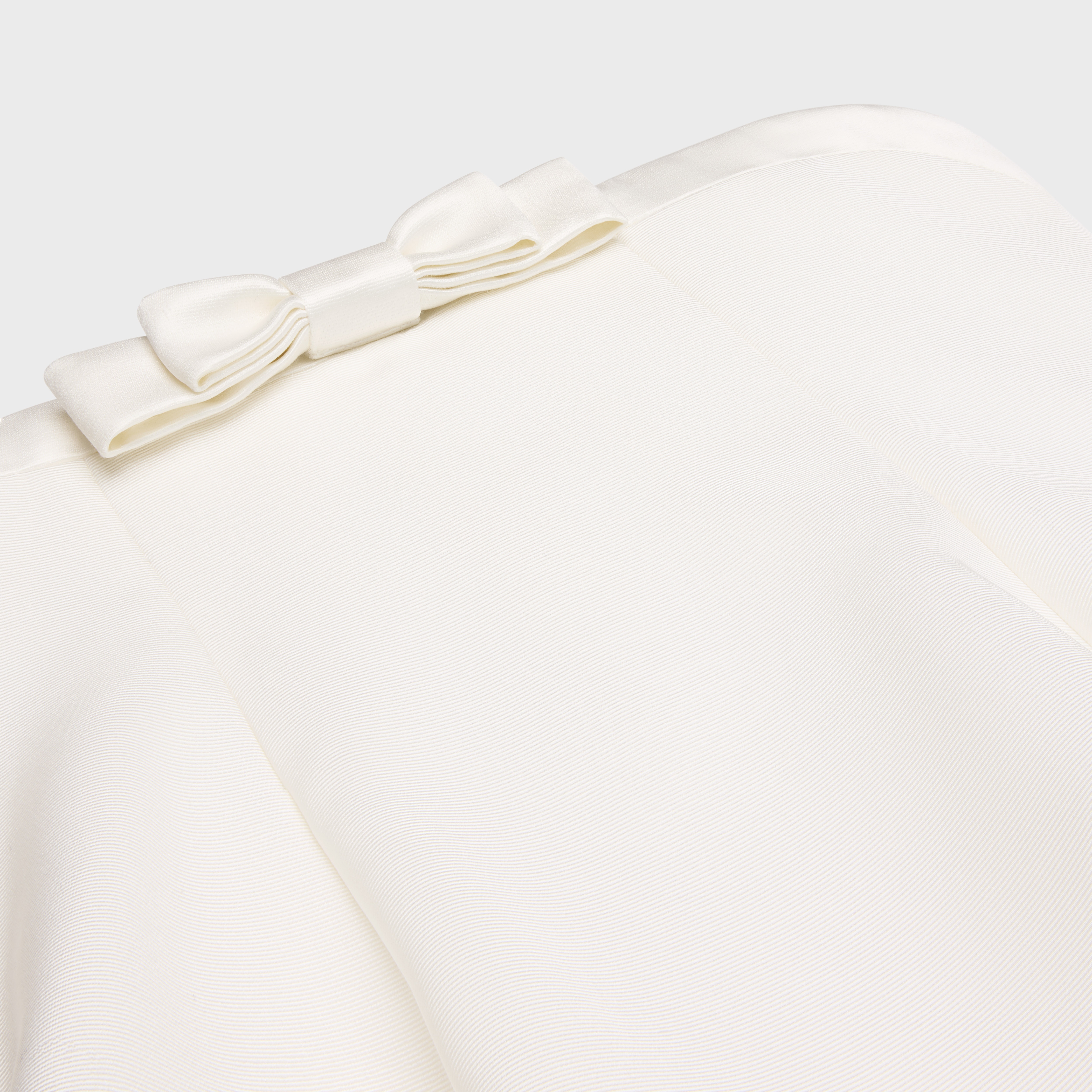 bow bustier in silk faille - 3