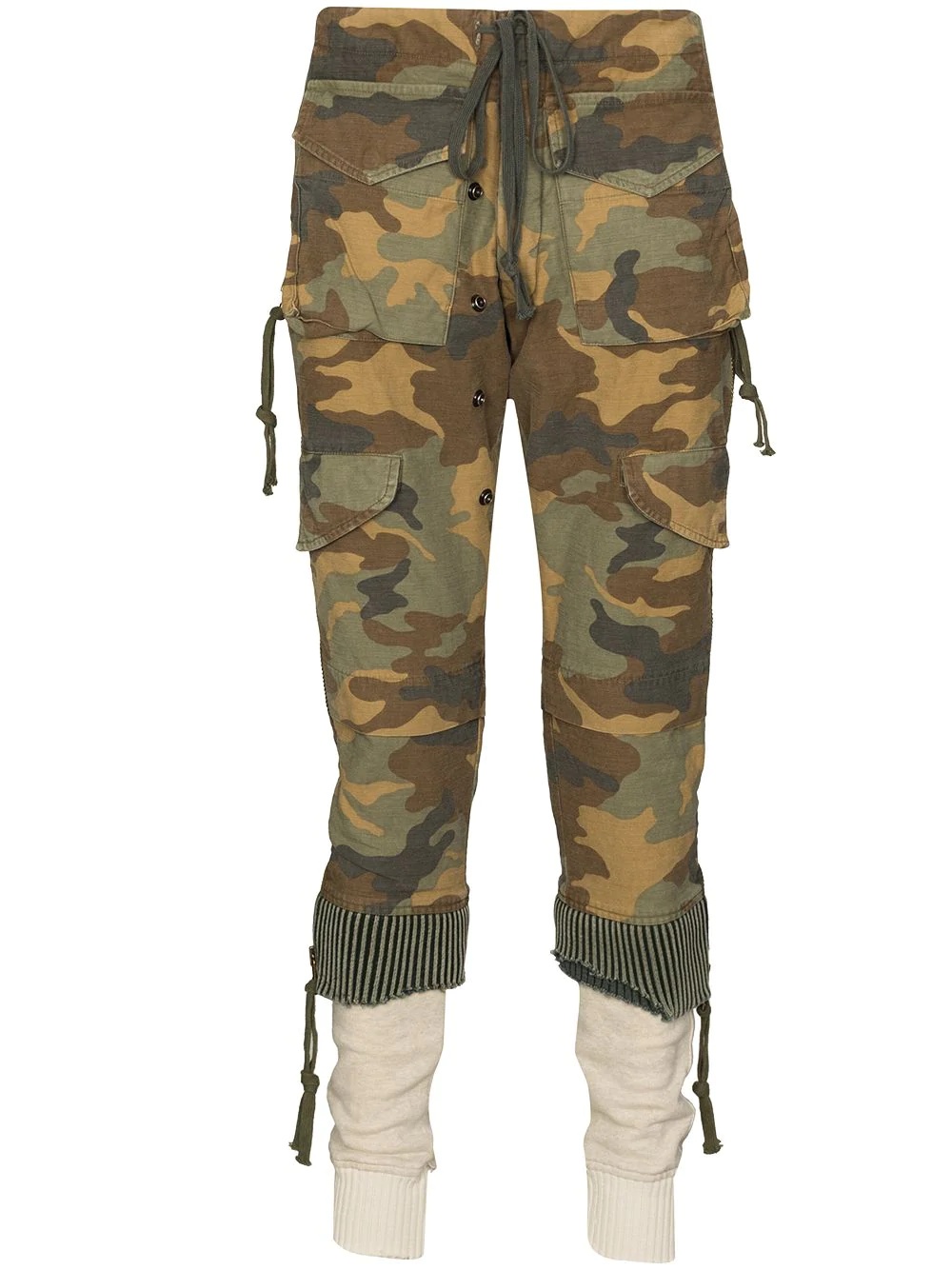 camouflage cargo trousers - 1