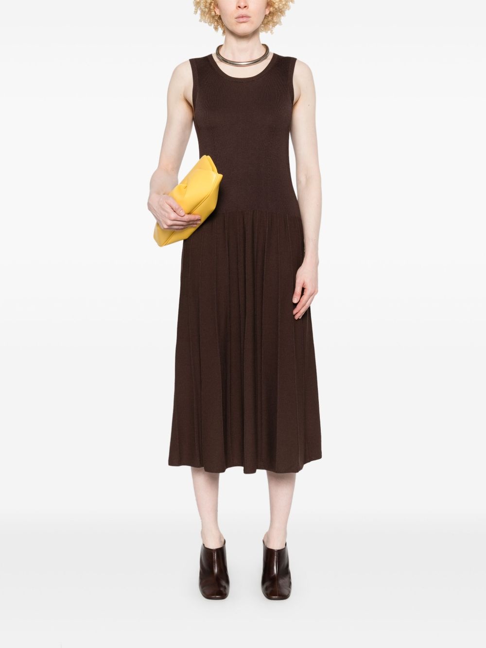 ribbed midi dress - 2