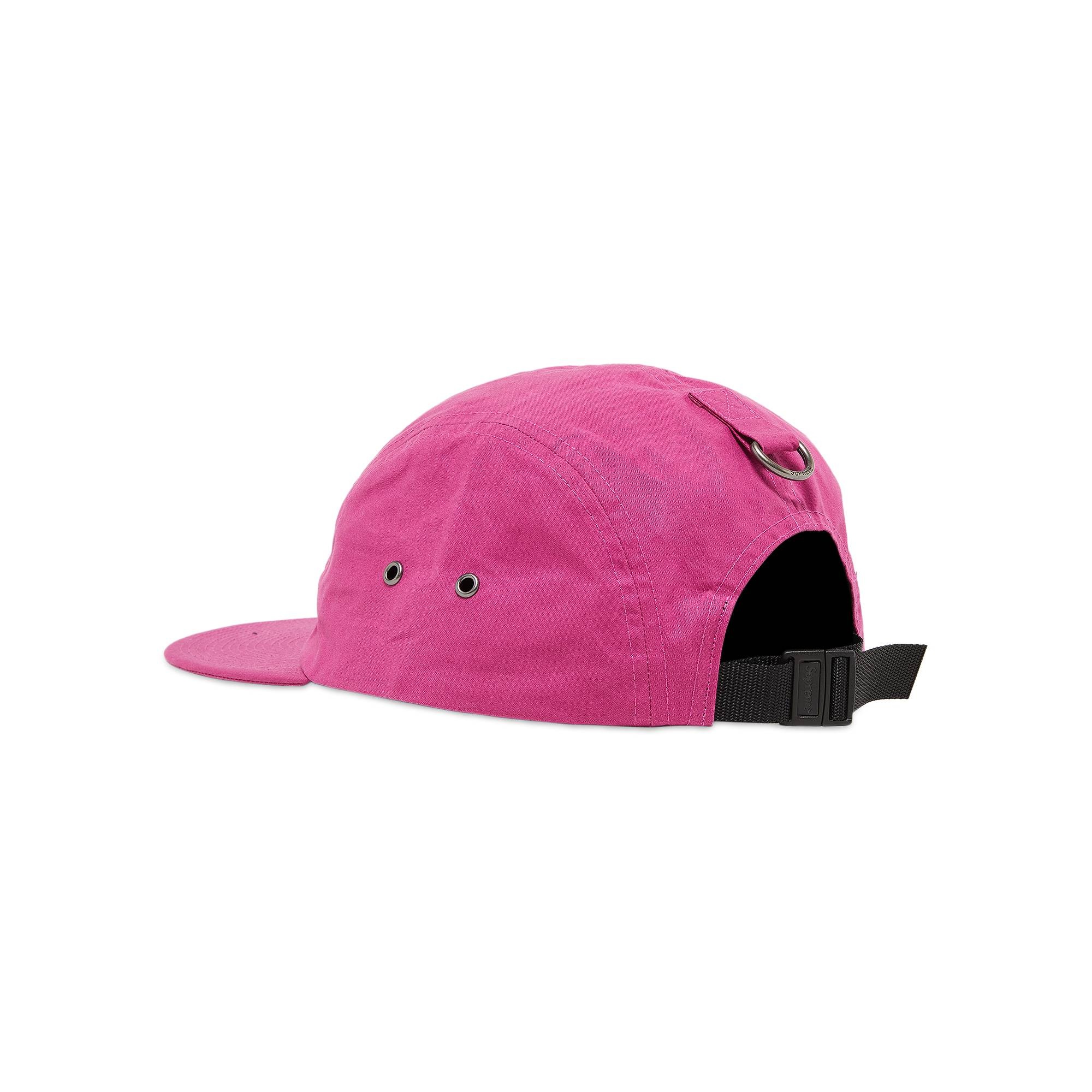 Supreme Waxed Cotton Camp Cap Magenta-