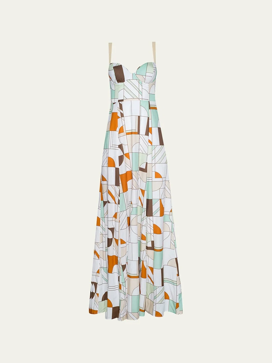 Sutton Geometric Maxi Dress - 1
