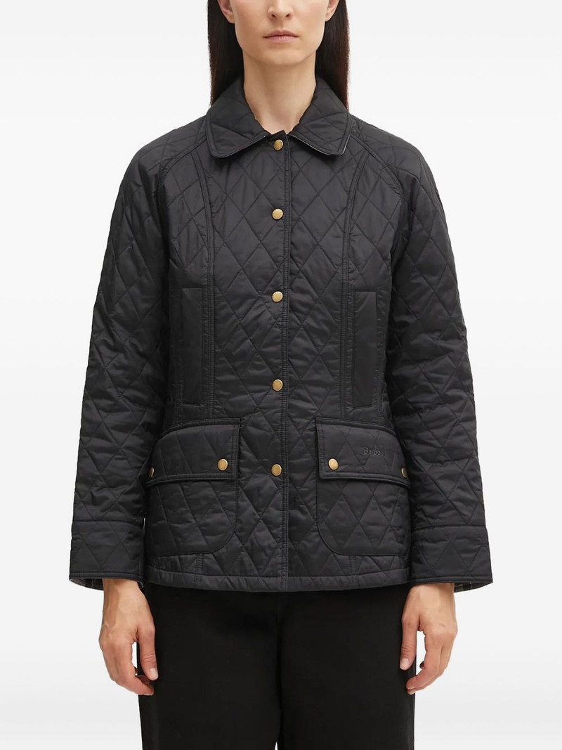 Beadnell quilted button jacket 1