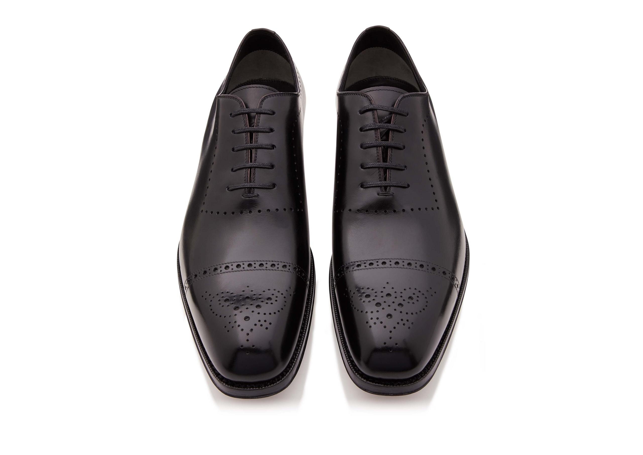 BURNISHED LEATHER EDGAR BROGUE LACE UP - 2