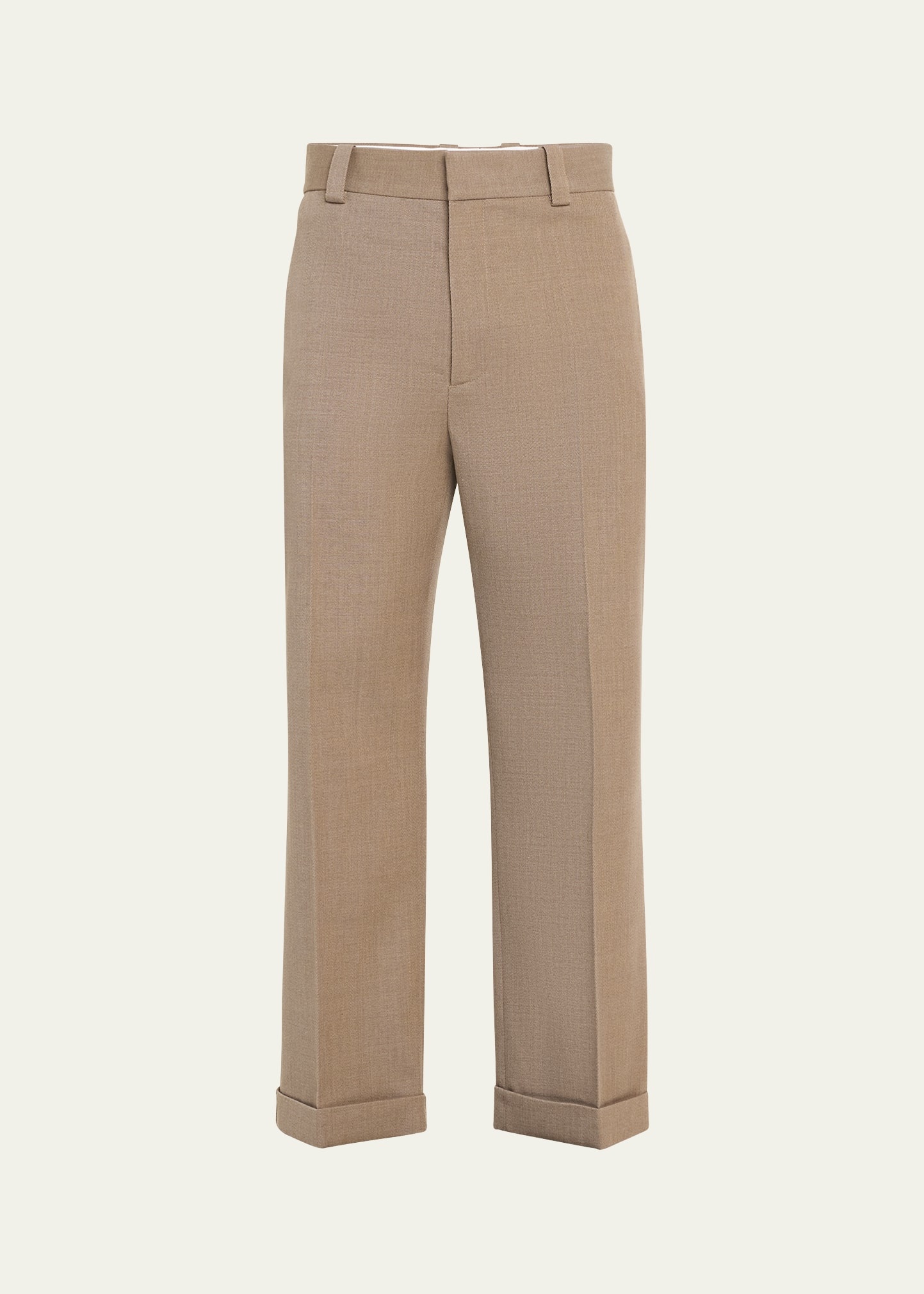 Men's Melange Wool Trousers - 1