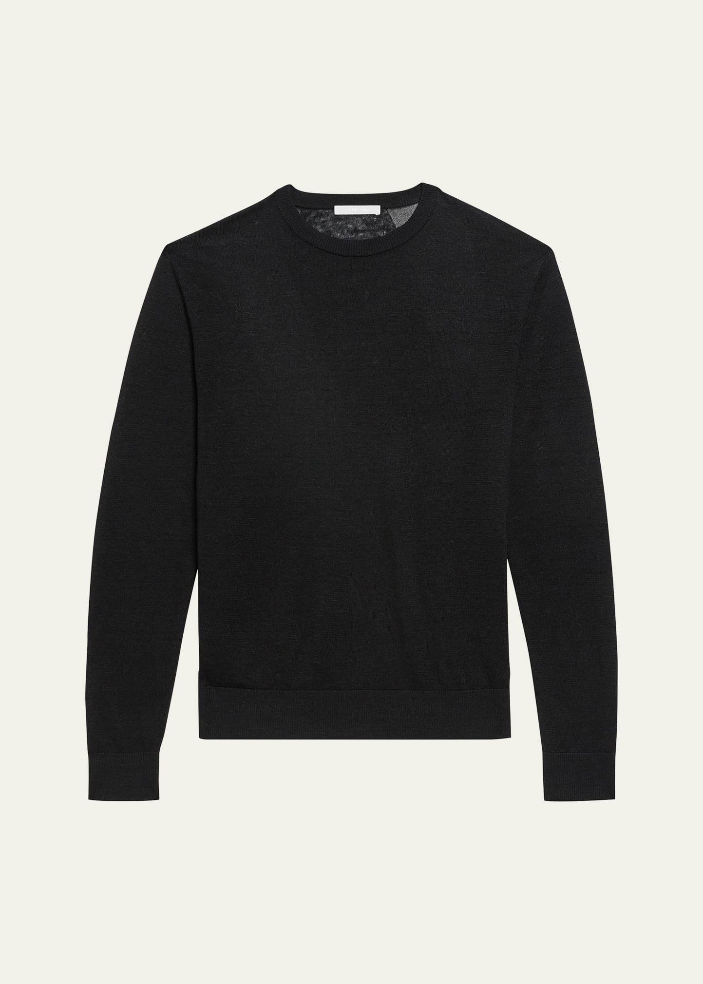 Men's Linen Logo Long-Sleeve Top - 1