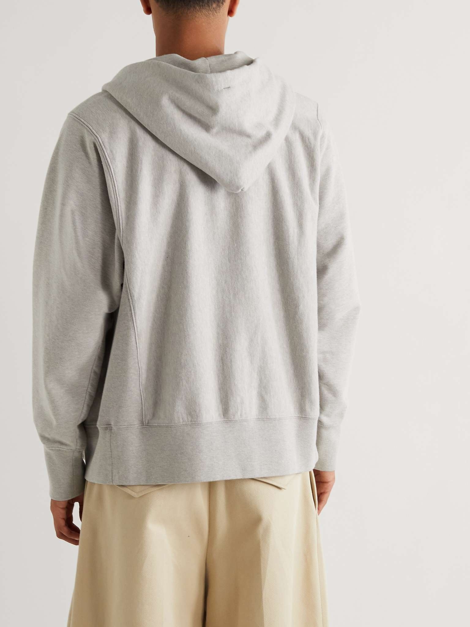 Cotton-Jersey Zip-Up Hoodie - 4