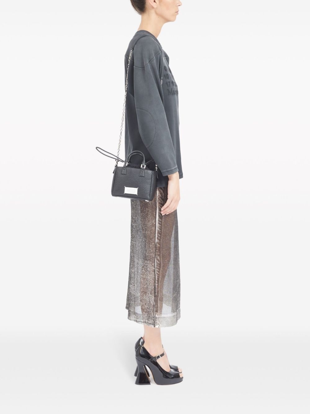 5AC Horizontal leather tote bag - 3