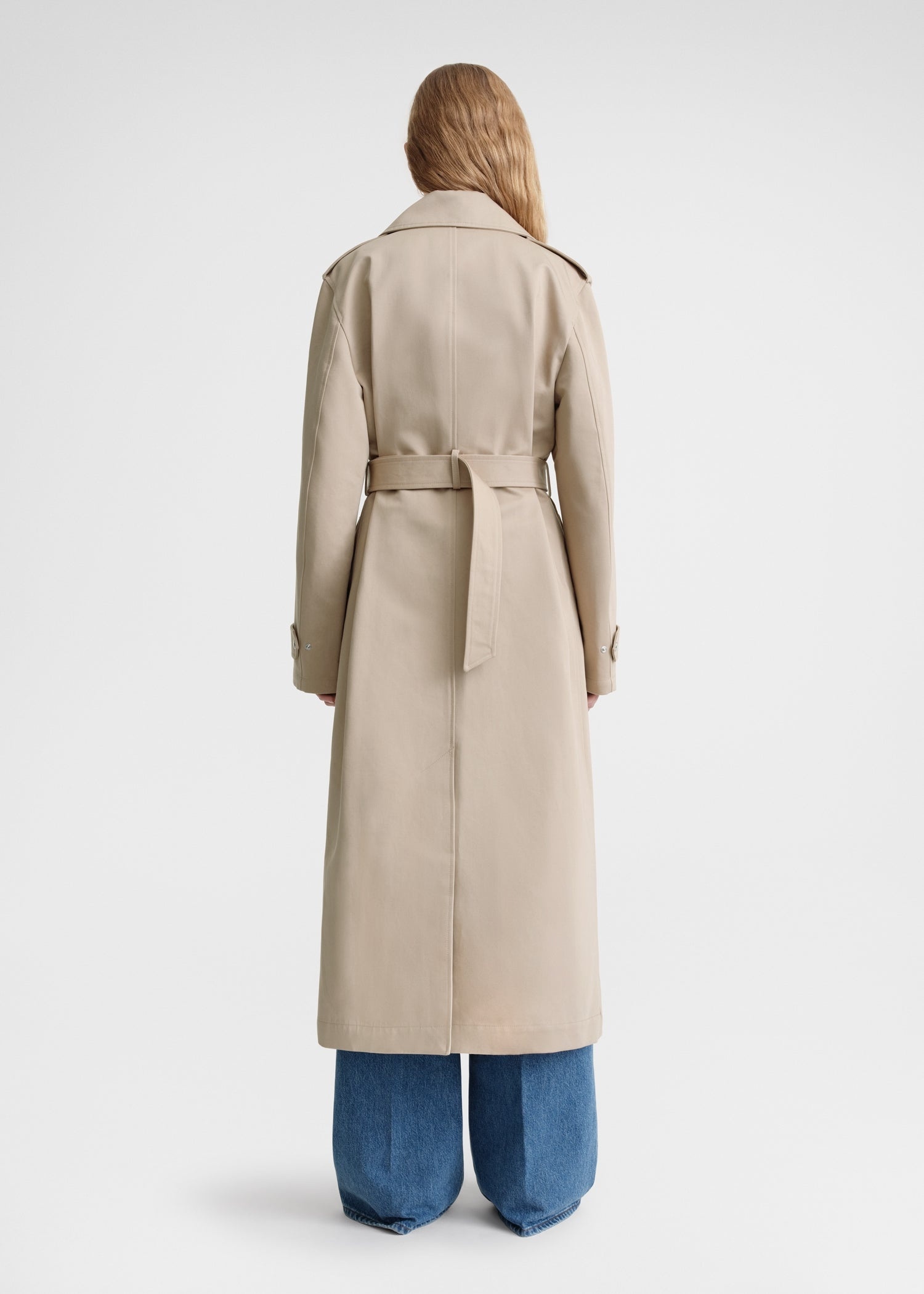 Cotton biker trench fawn - 4