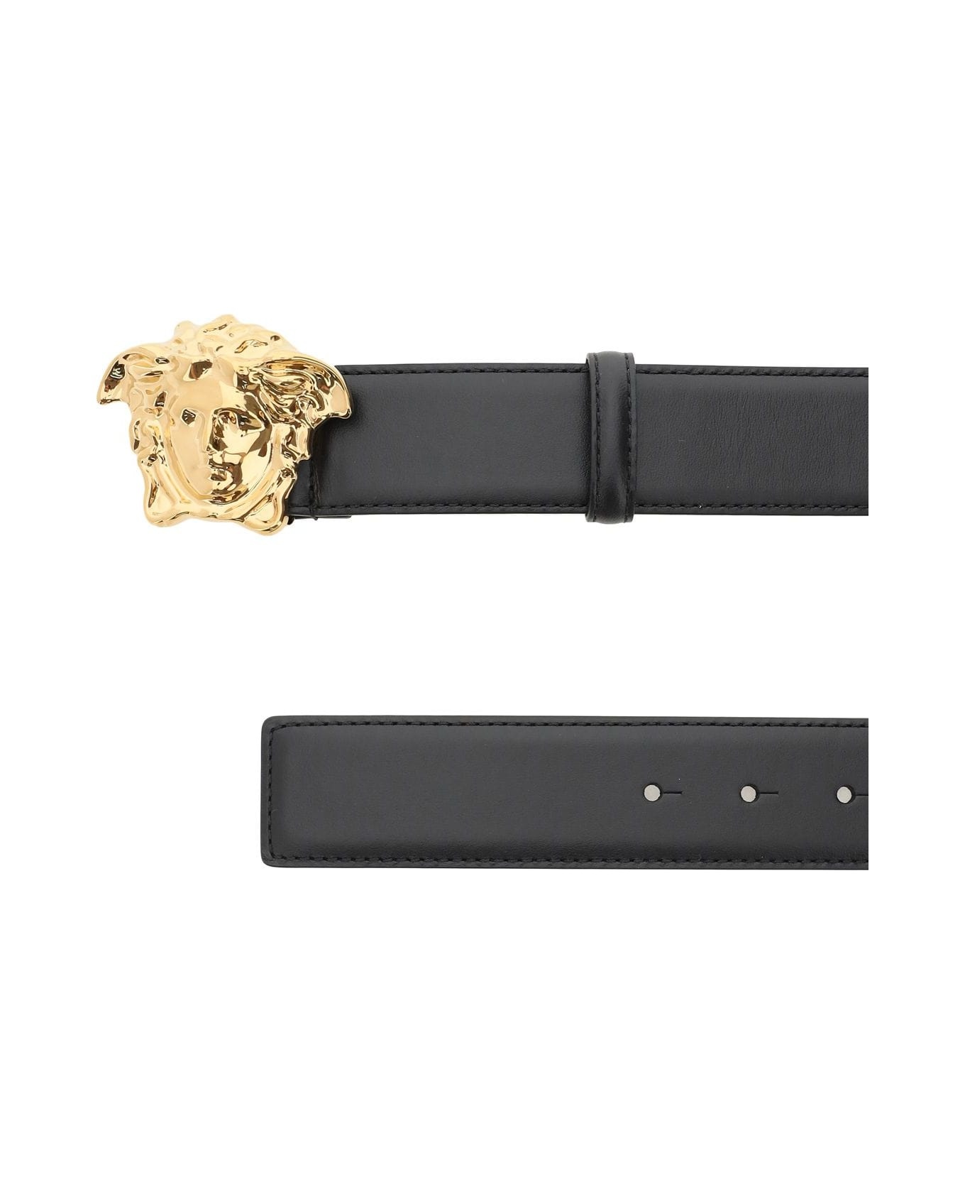 Black Leather Belt - 2