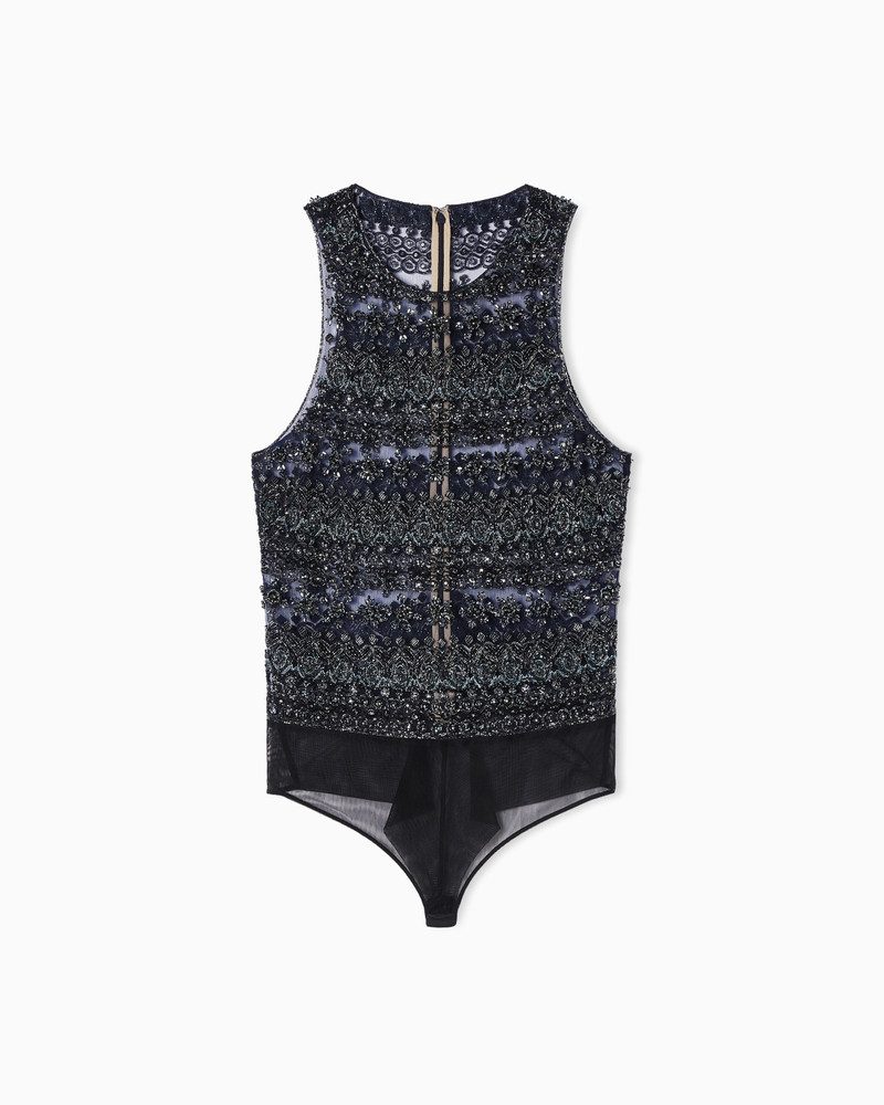 EMBROIDERED TULLE BODYSUIT 1
