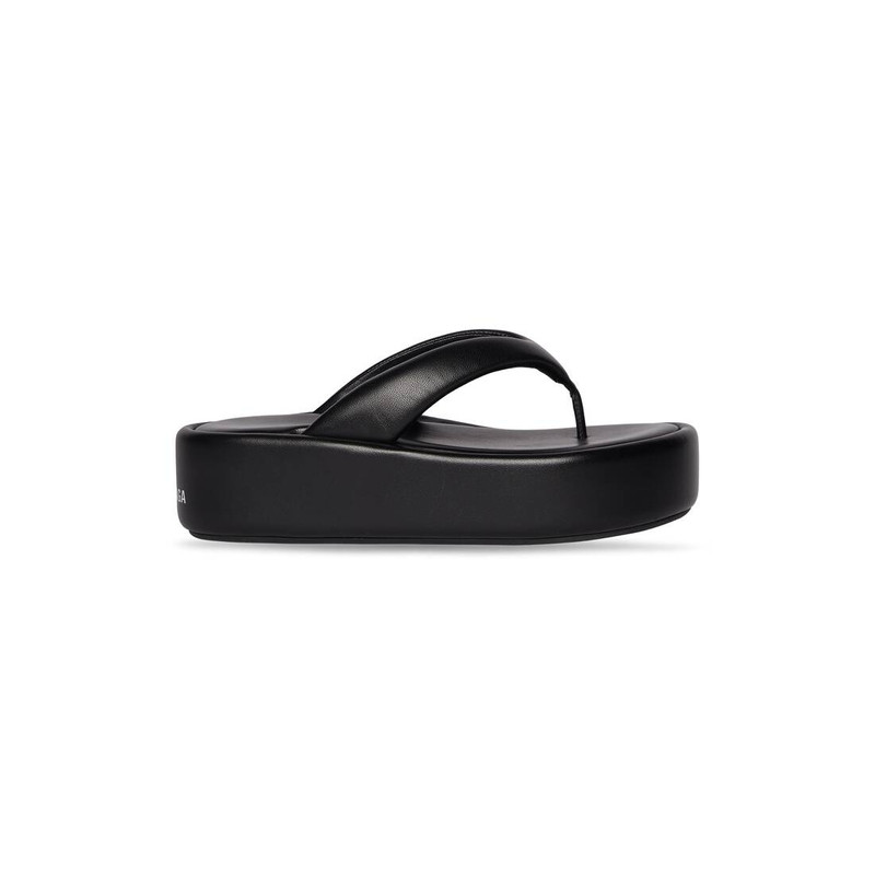 Women's Rise Thong Sandal in Black 1