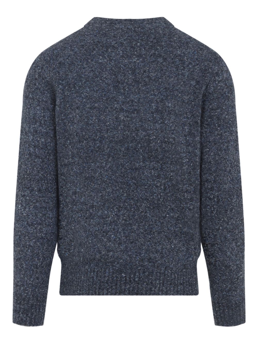speckled crew-neck sweater - 2