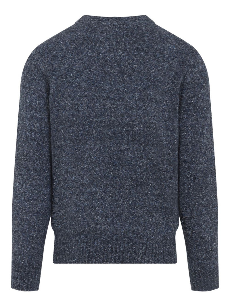 Brunello Cucinelli speckled crew-neck sweater outlook