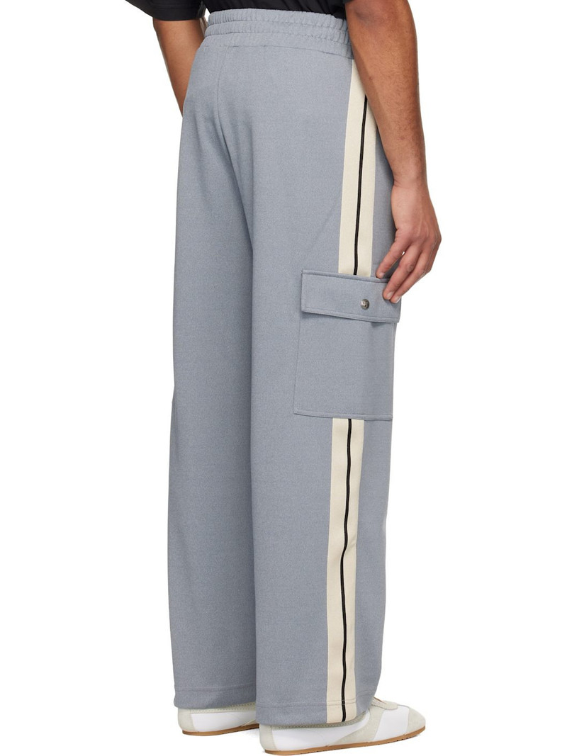 Gray Classic Logo Cargo Track Pants 3