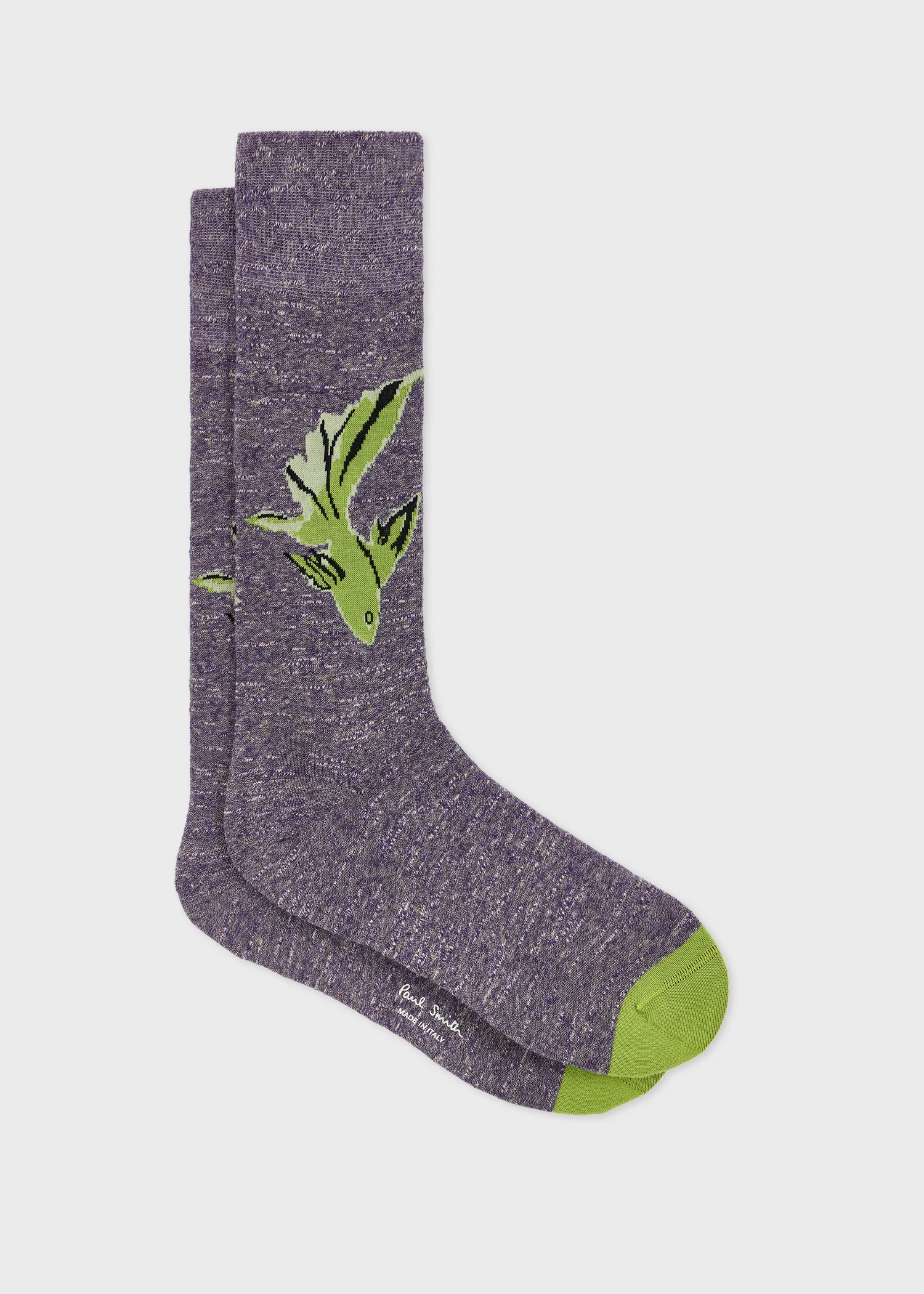 Mauve 'Le Peche Fish' Socks - 1
