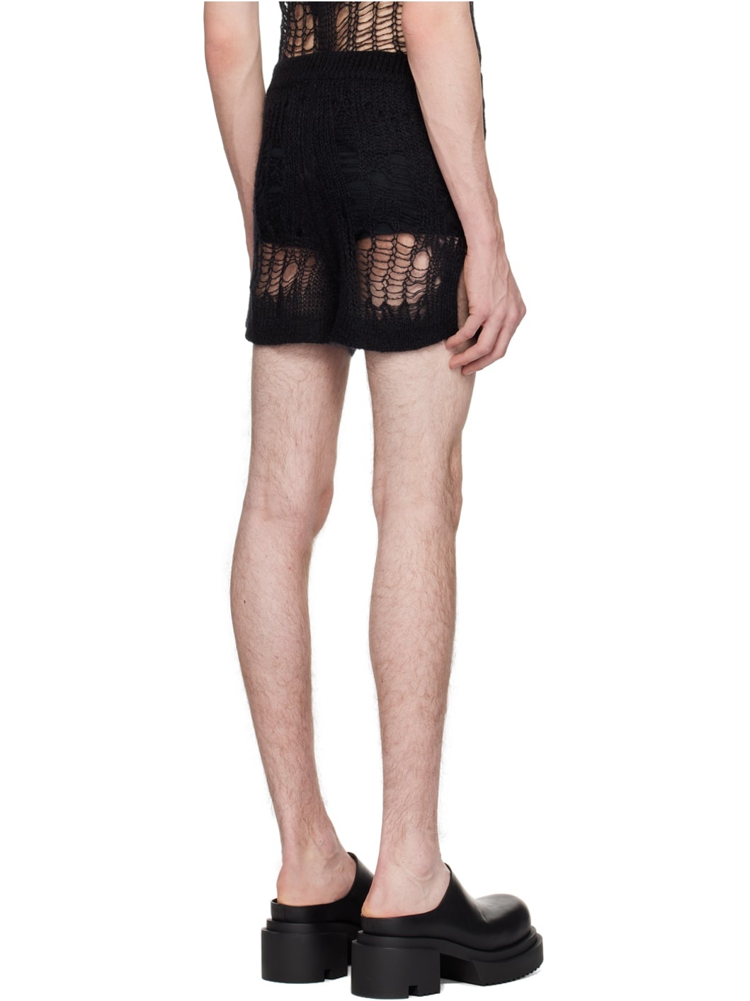 Black Vented Shorts - 3